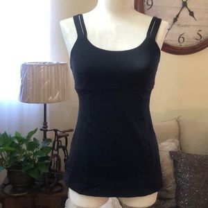 Lululemon black double spagetti strap top